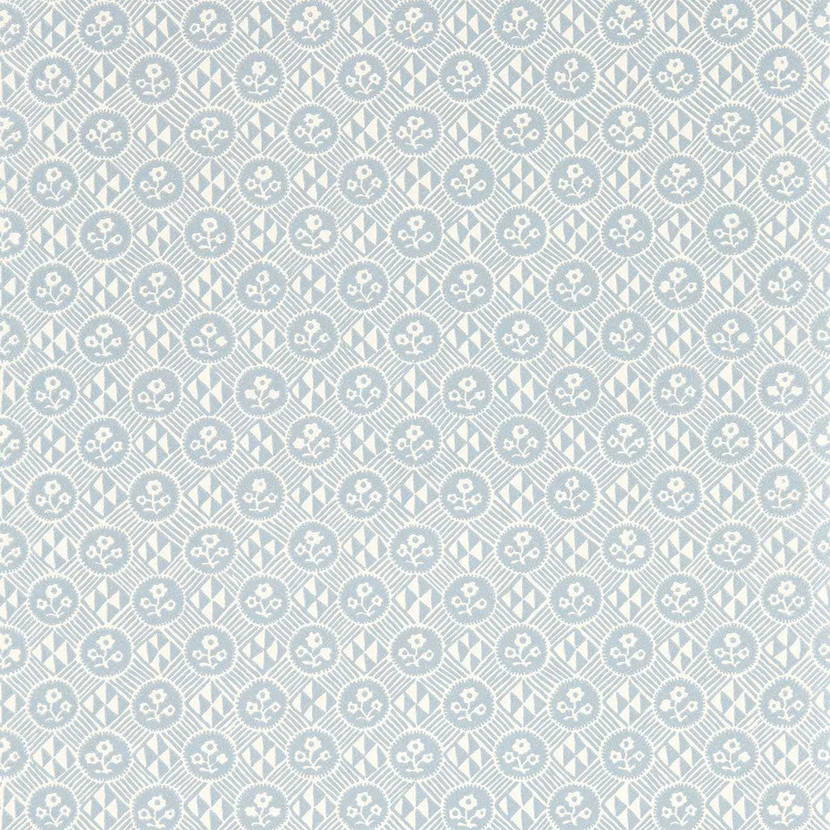 Diamonds & Flowers Wallpaper - Zoffany