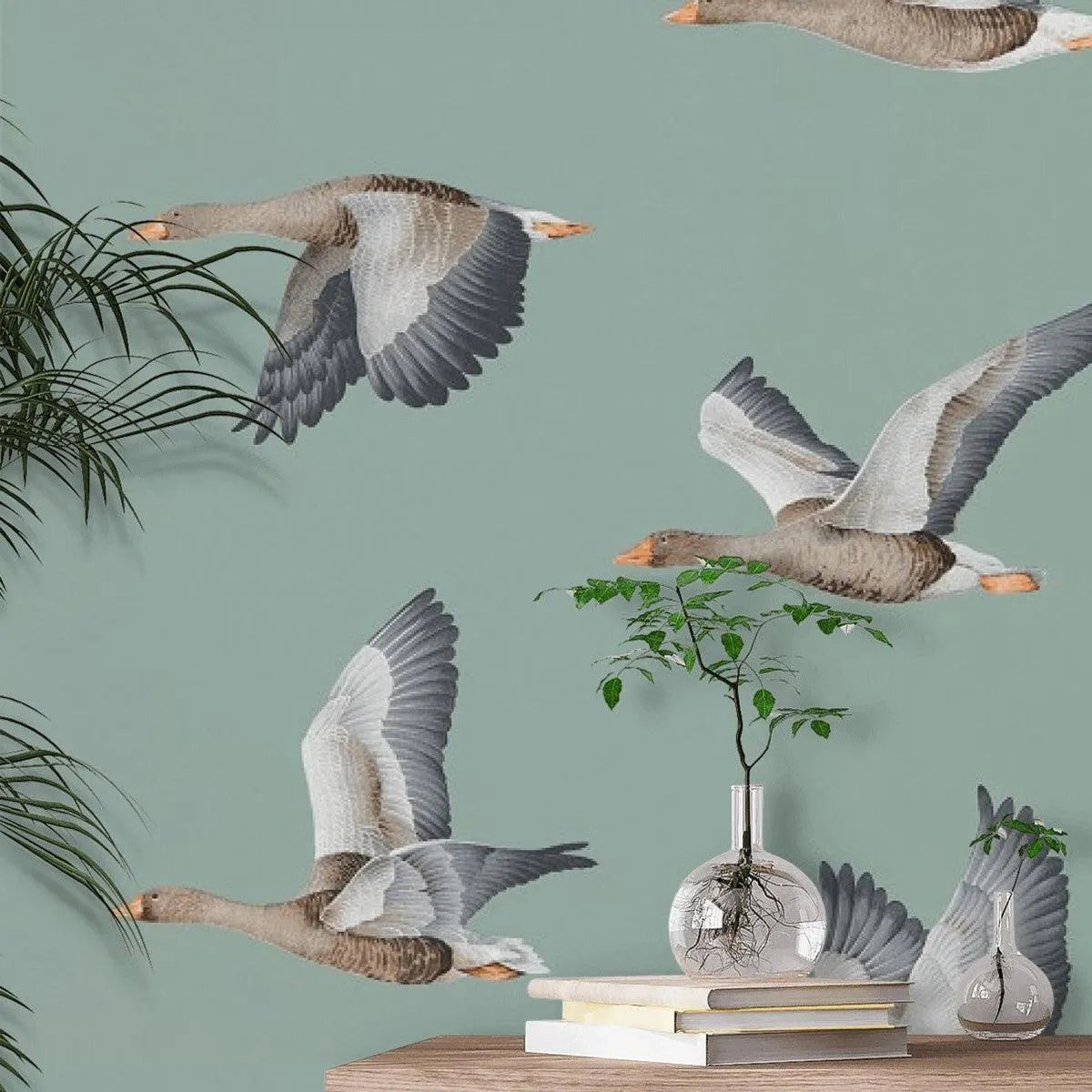Elysian Geese Wallpaper - Sanderson