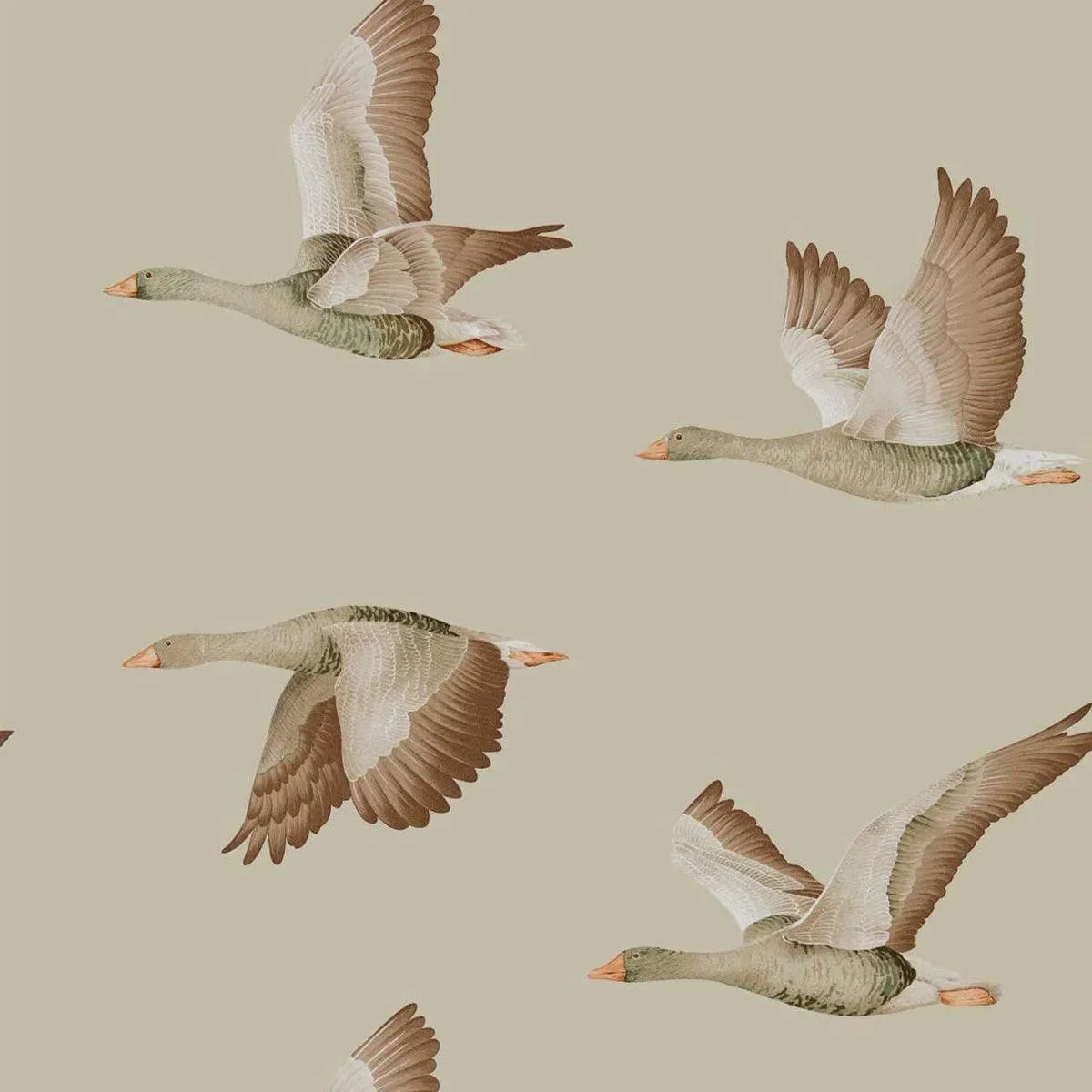 Elysian Geese Wallpaper - Sanderson