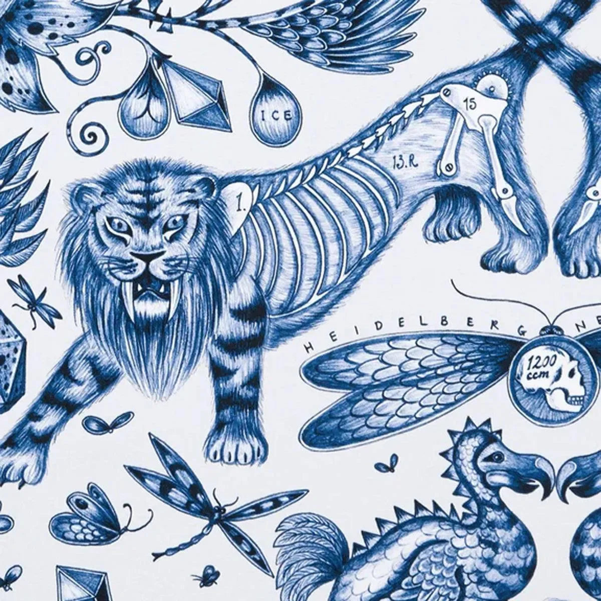 Extinct Fabric - Clarke & Clarke X Emma Shipley