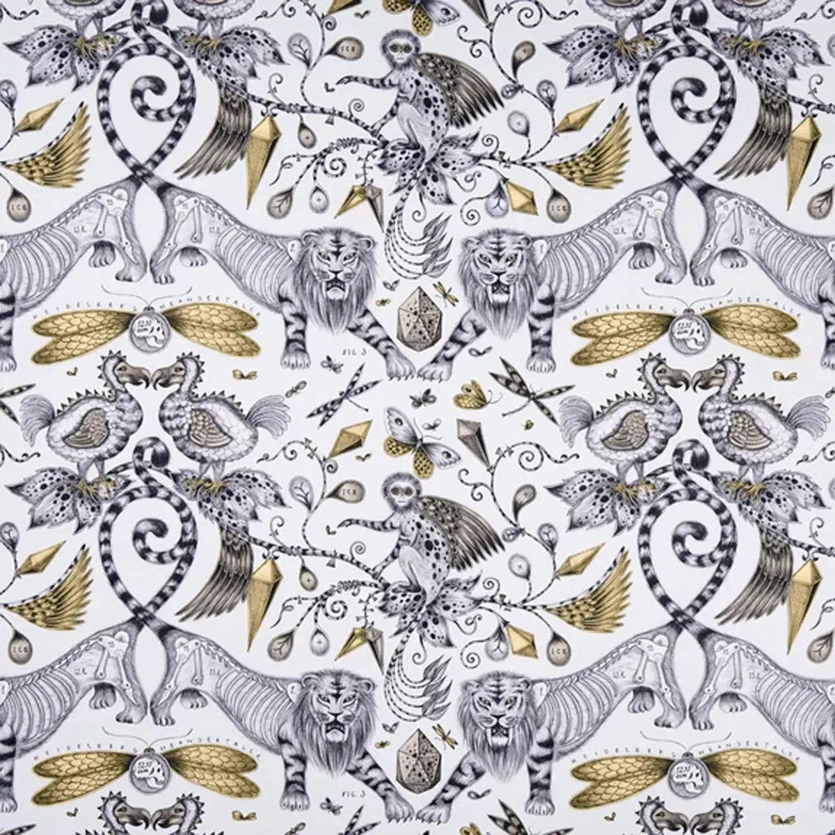 Extinct Fabric - Clarke & Clarke X Emma Shipley