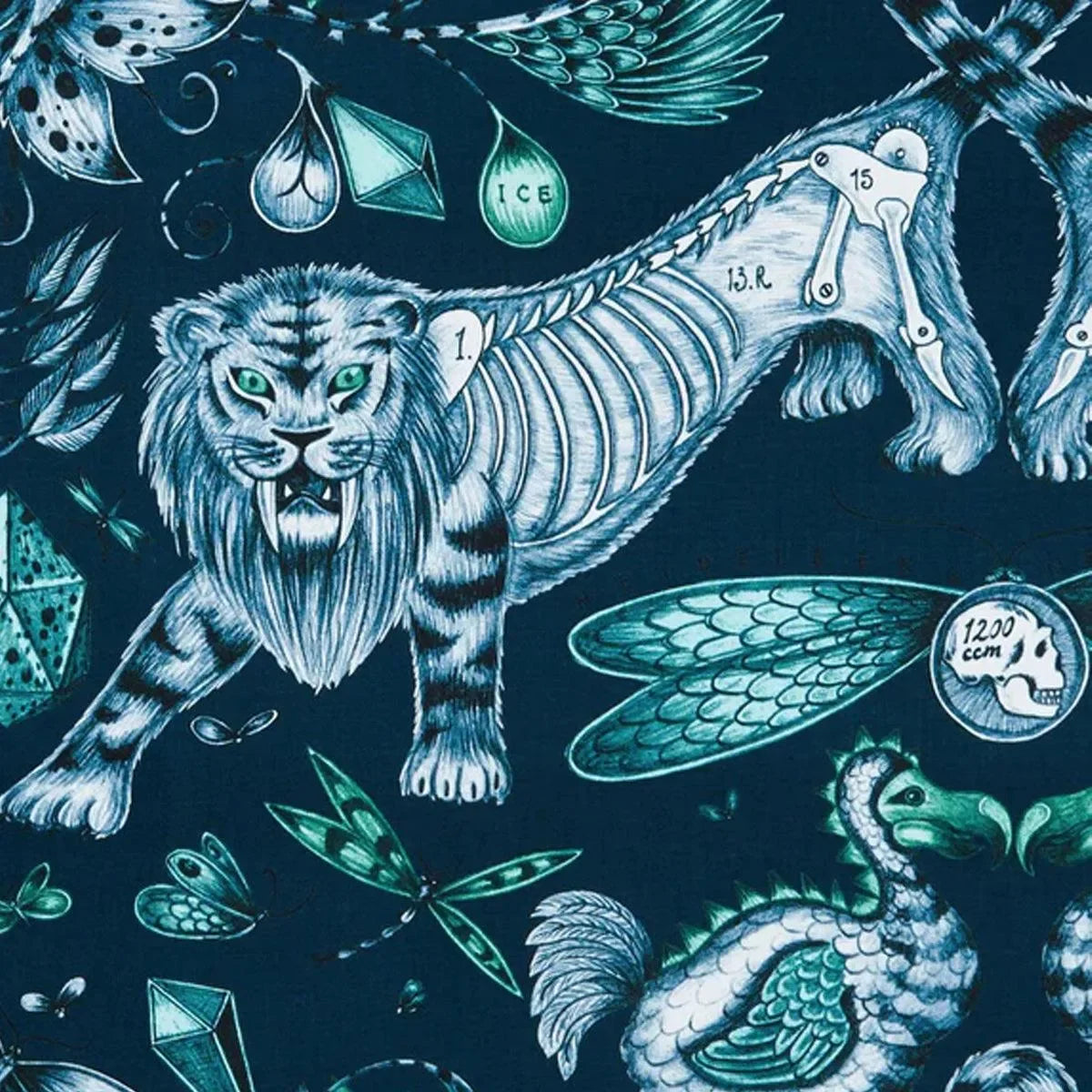 Extinct Fabric - Clarke & Clarke X Emma Shipley