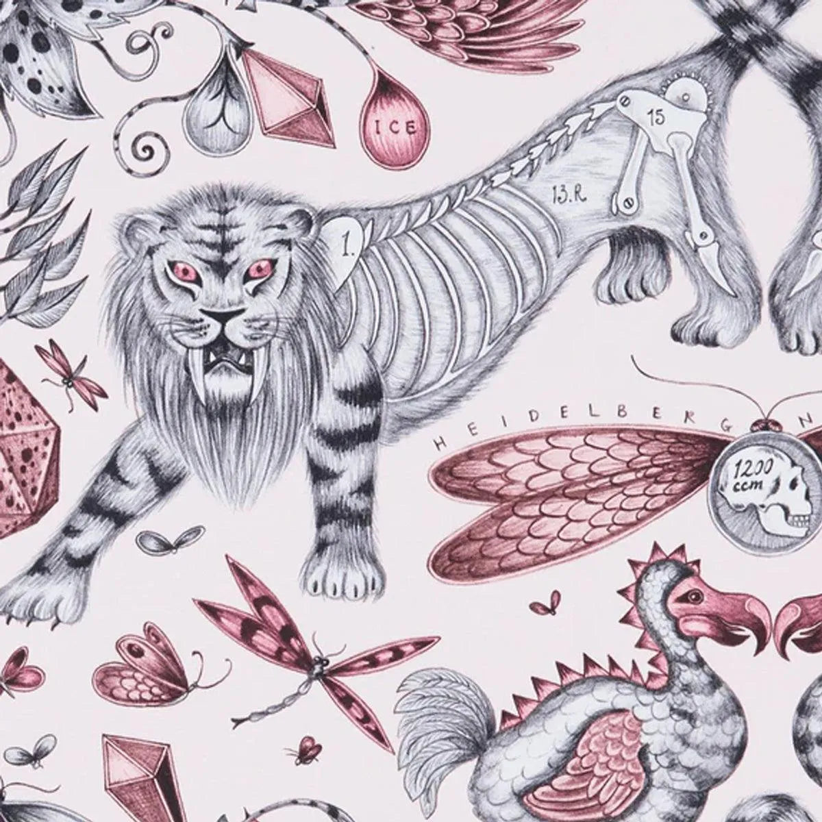 Extinct Fabric - Clarke & Clarke X Emma Shipley