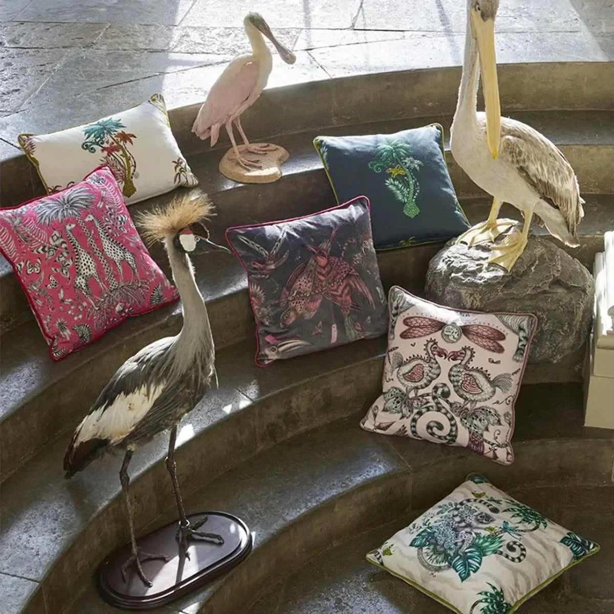 Jungle Palms Fabric - Clarke & Clarke X Emma Shipley
