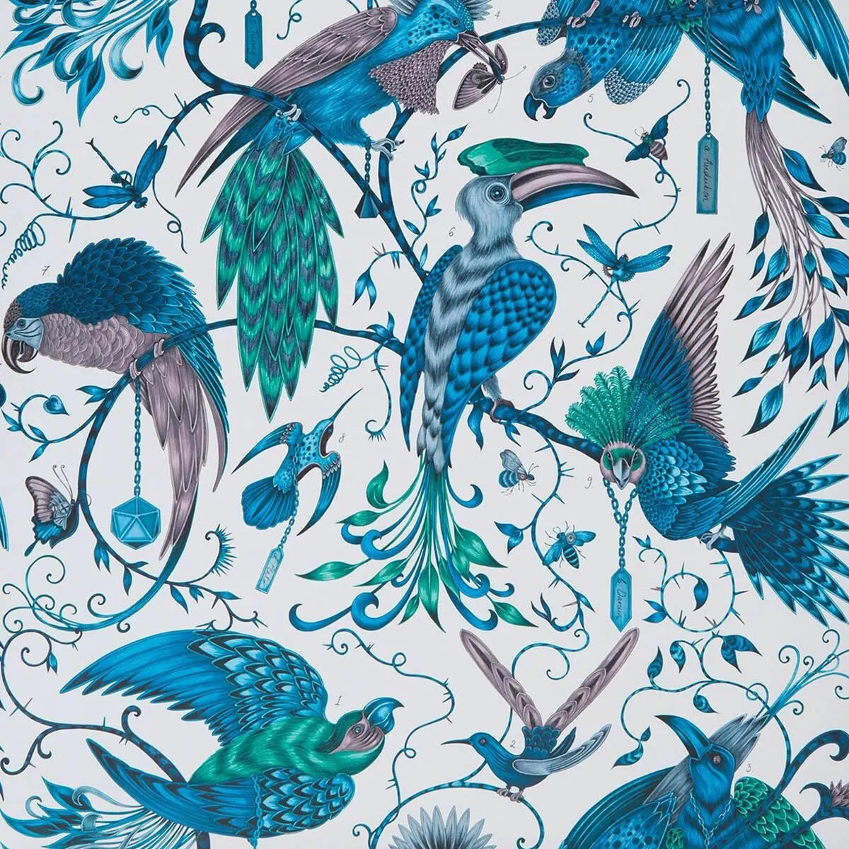 Audubon Wallpaper - Clarke & Clarke X Emma Shipley