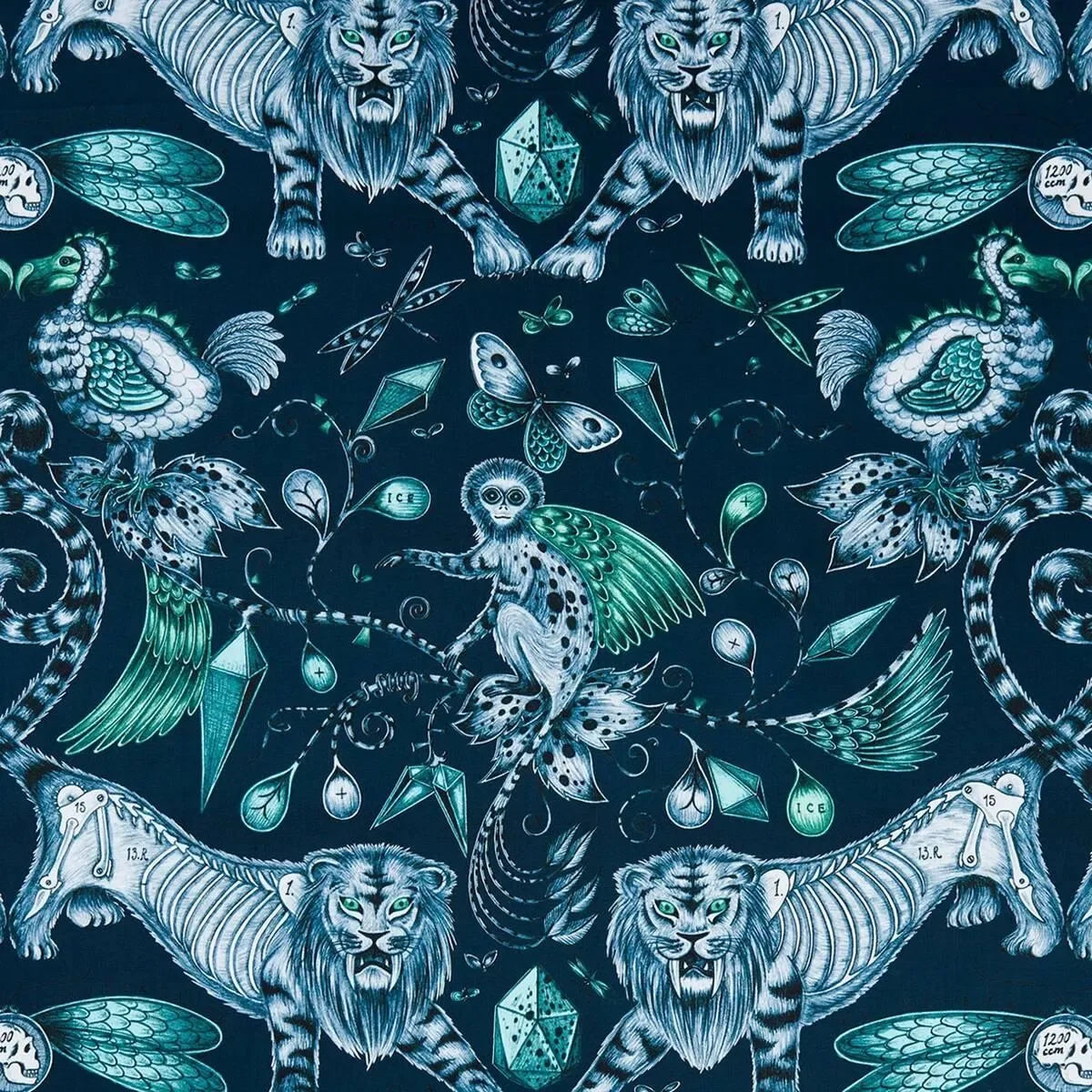 Extinct Fabric - Clarke & Clarke X Emma Shipley