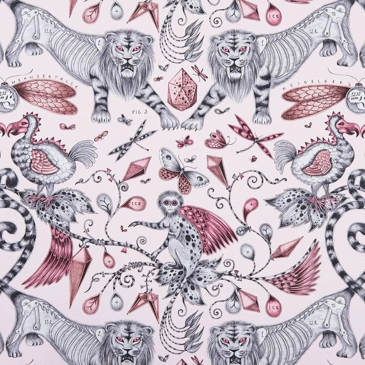 Extinct Fabric - Clarke & Clarke X Emma Shipley