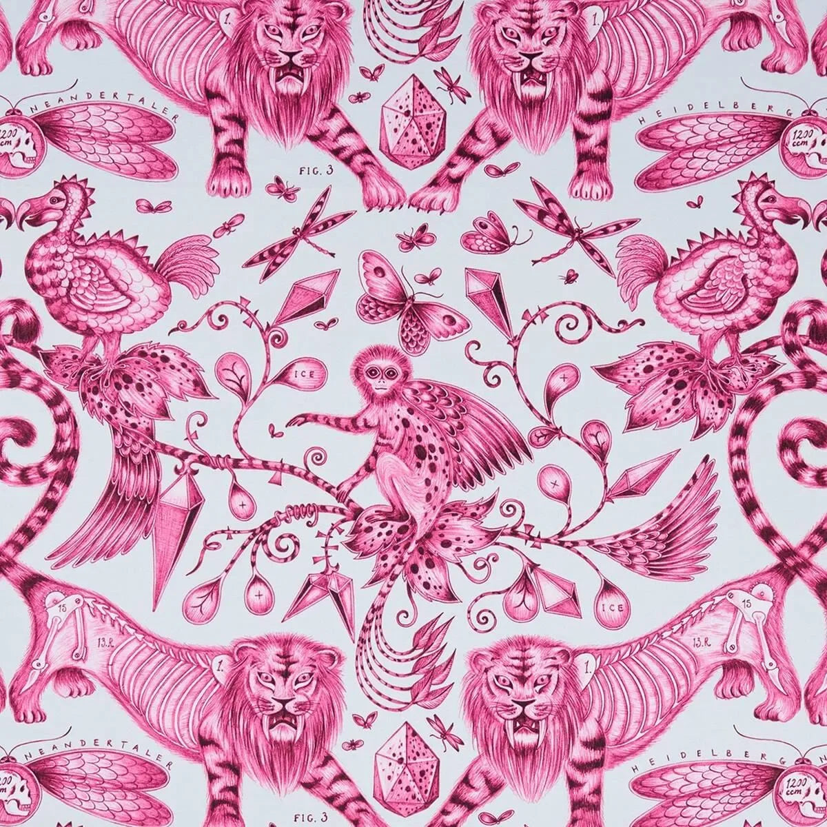 Extinct Fabric - Clarke & Clarke X Emma Shipley