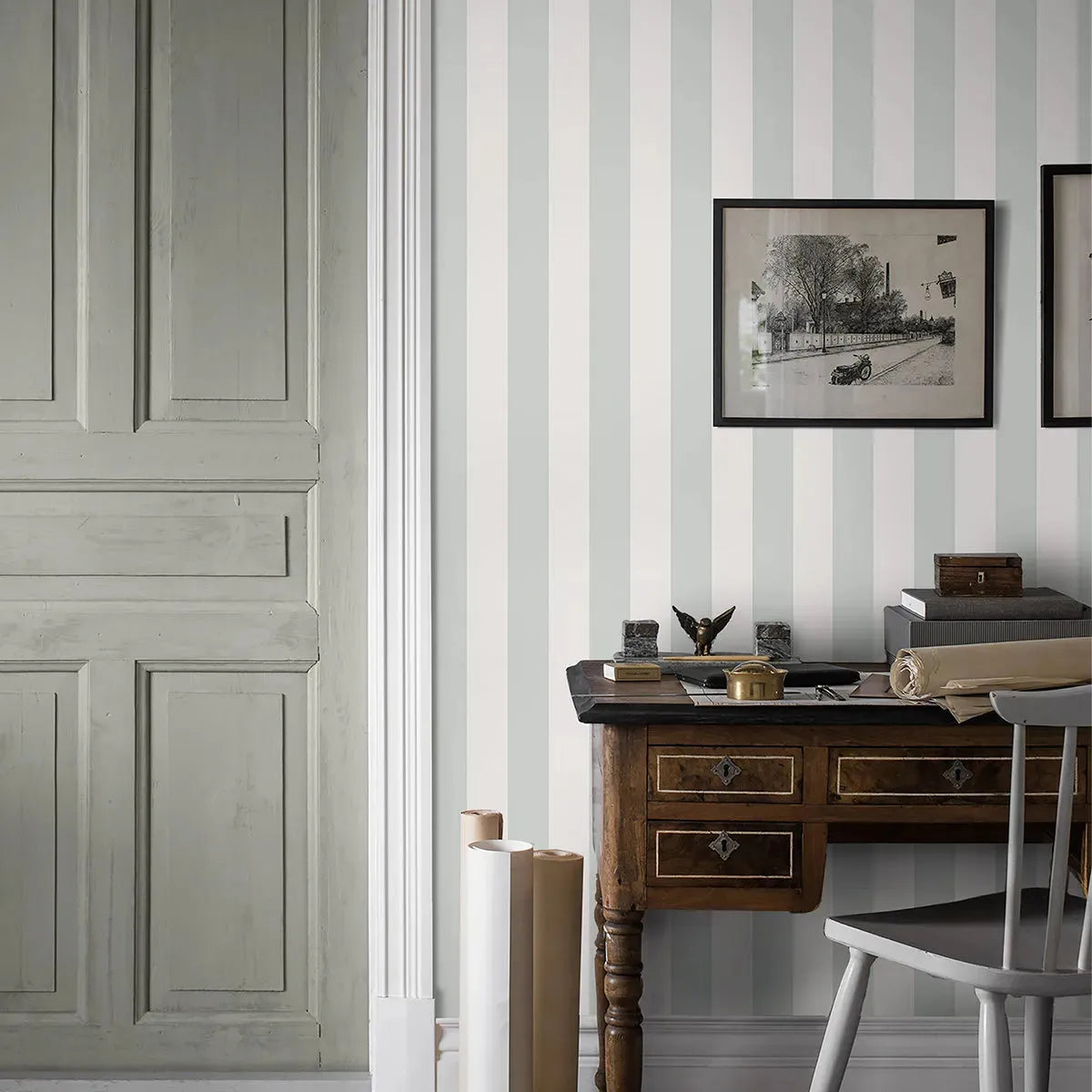 Falsterbo Stripe Wallpaper - Borastapeter
