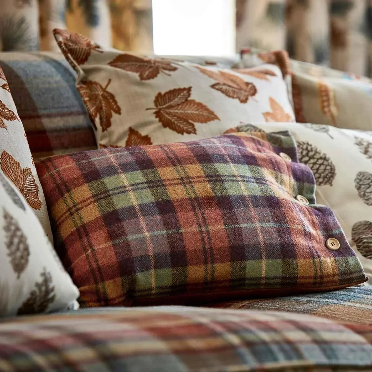Fenton Check Fabric - Sanderson