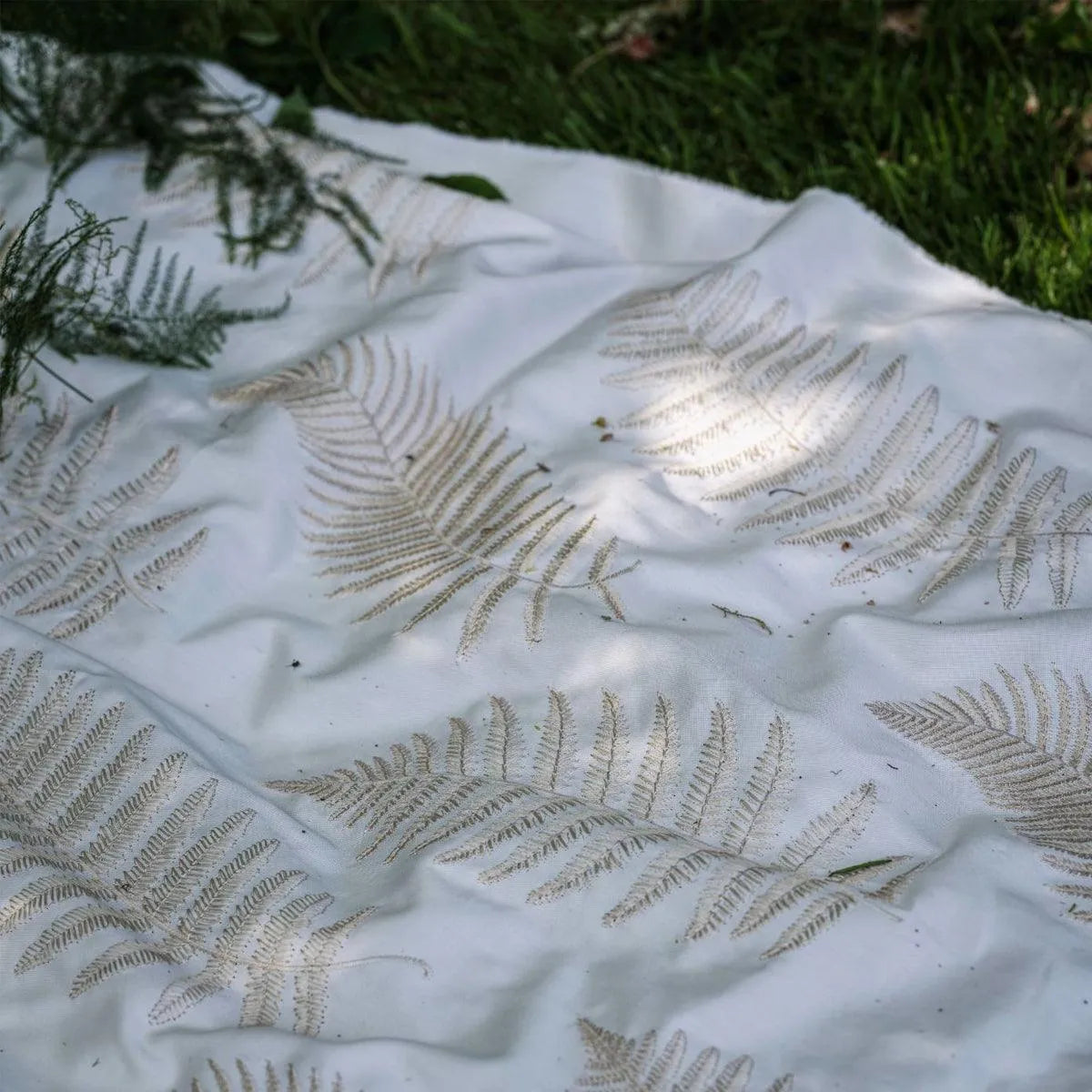 Fern Embroidery Fabric - Sanderson