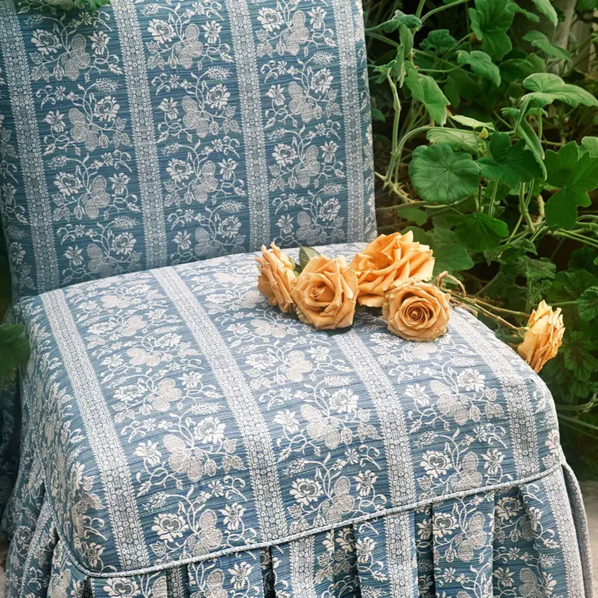 Filigree Bellagio Stripe Indoor Outdoor Fabric - Zoffany X Michael S. Smith