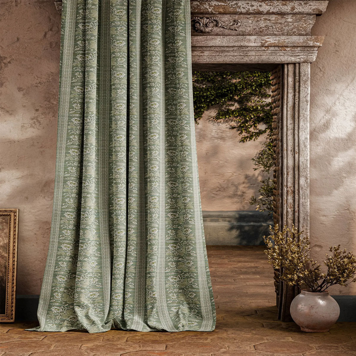 Filigree Bellagio Stripe Indoor Outdoor Fabric - Zoffany X Michael S. Smith