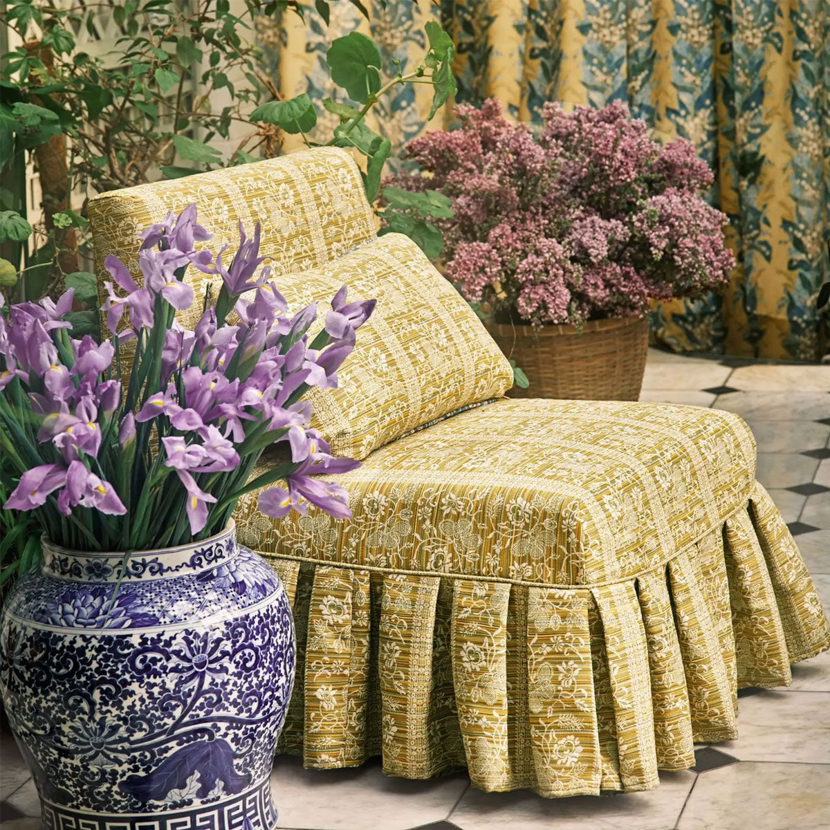 Filigree Bellagio Stripe Indoor Outdoor Fabric - Zoffany X Michael S. Smith
