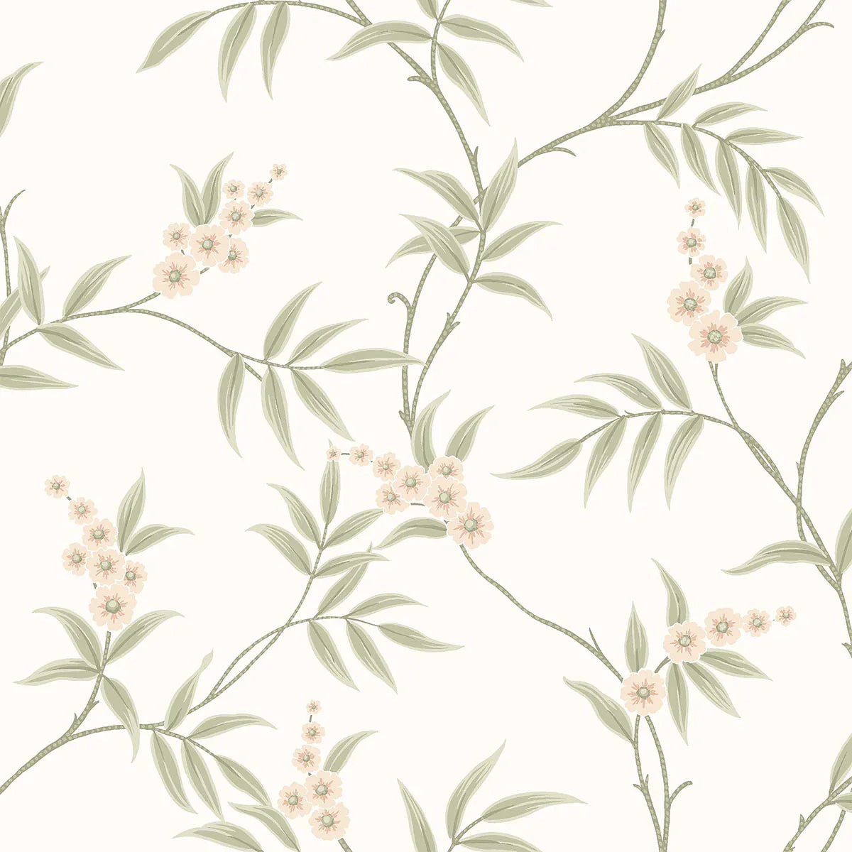 Floral Tree Wallpaper - Borastapeter