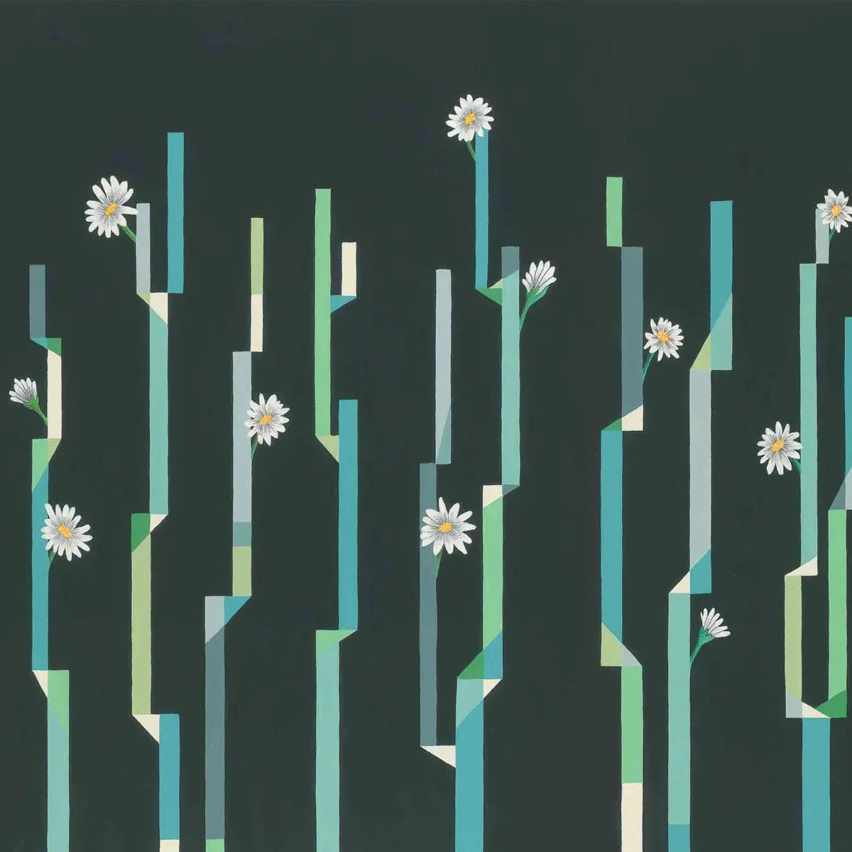 Flor de Cactus Mural Wallpaper - Coordonne