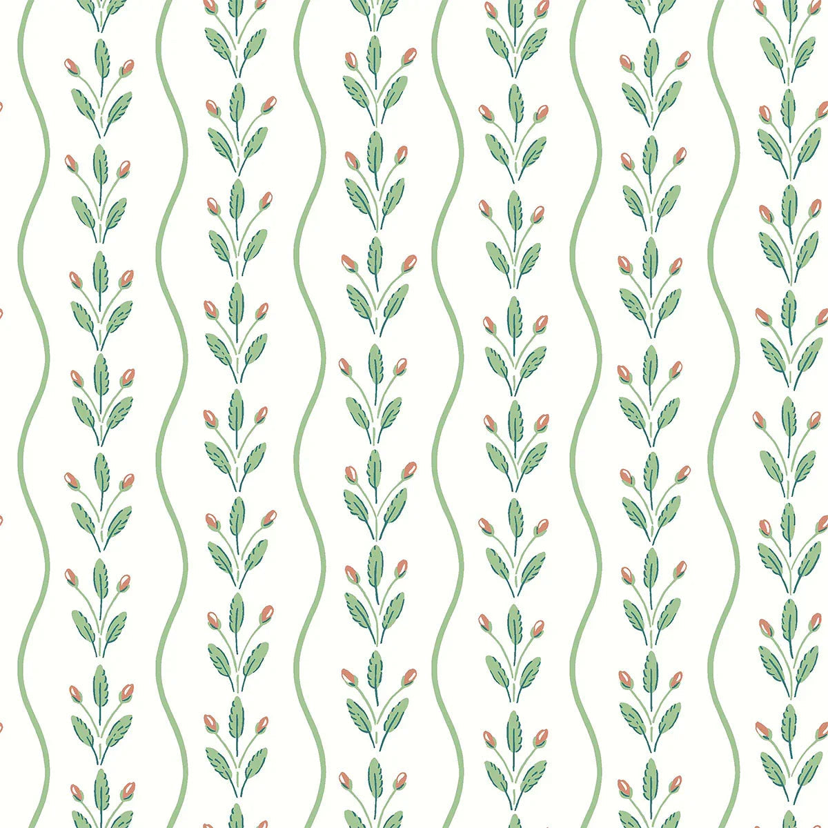 Flower Buds Wallpaper - Borastapeter