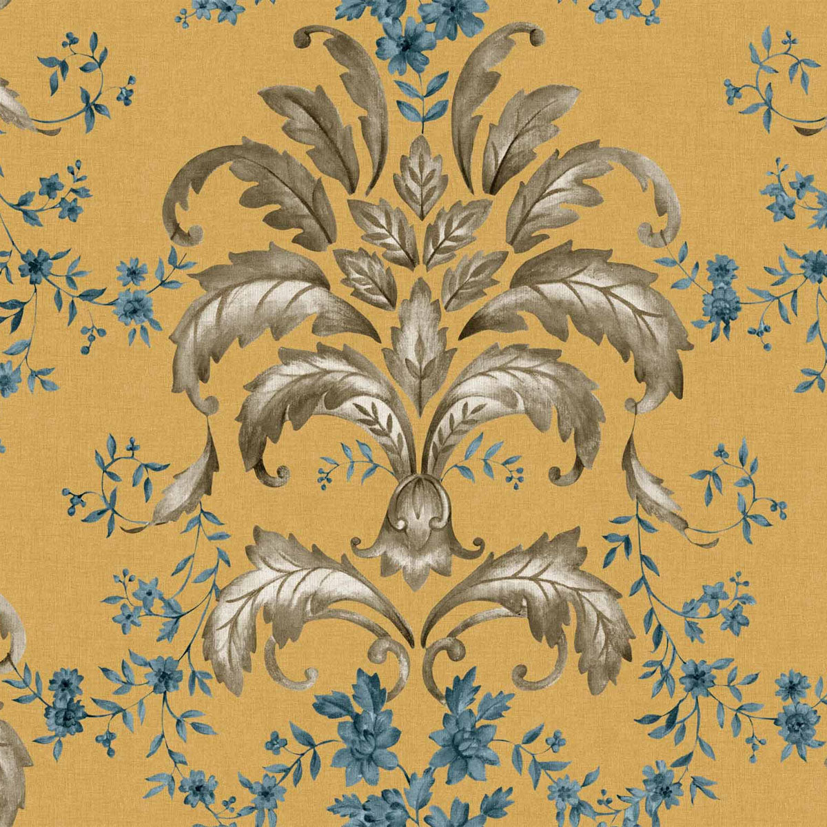 French Damask Wallpaper - Coordonne