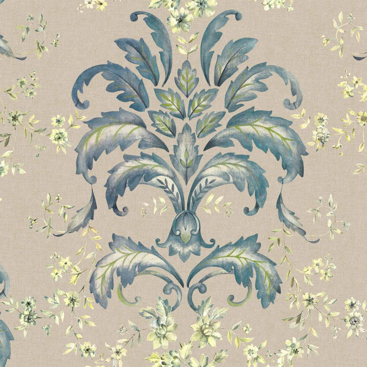 French Damask Wallpaper - Coordonne