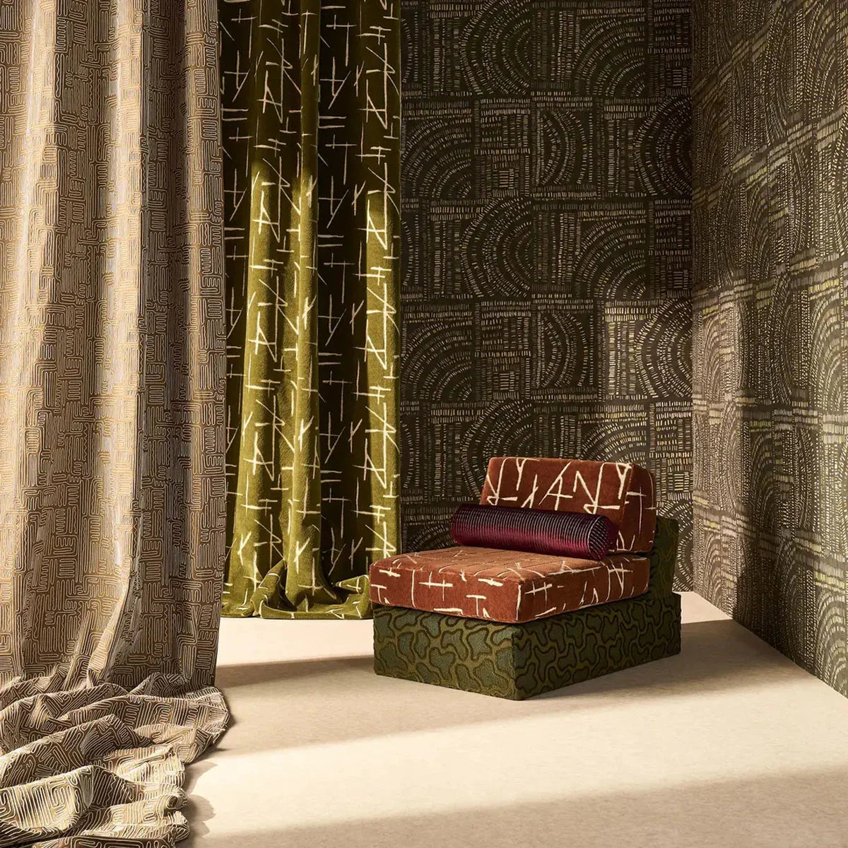 Frescoes Wallpaper Wide Width - Harlequin