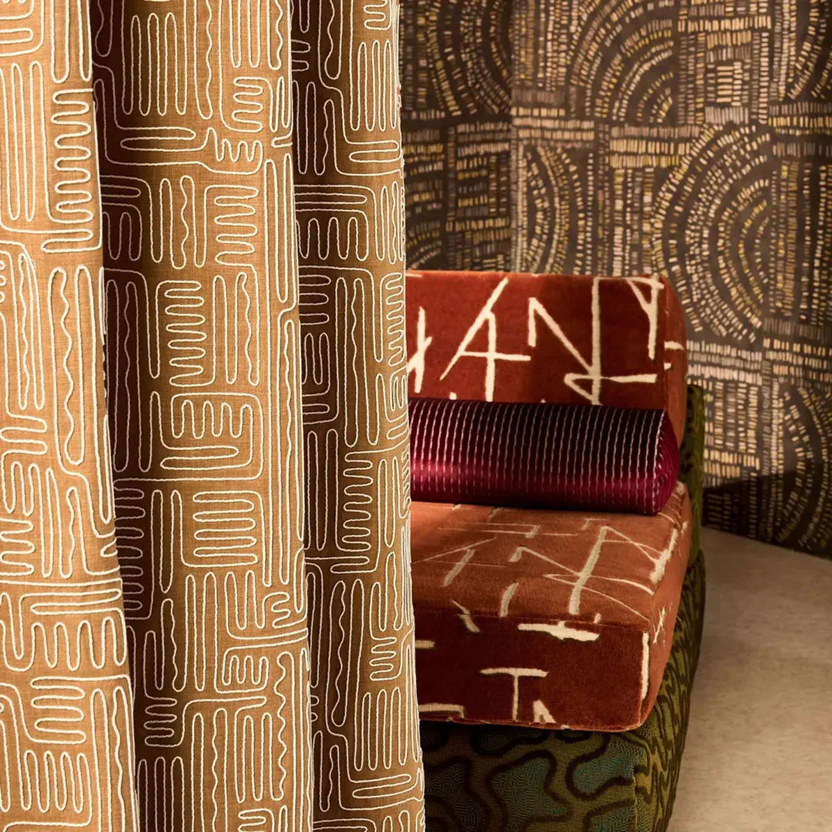 Frescoes Wallpaper Wide Width - Harlequin