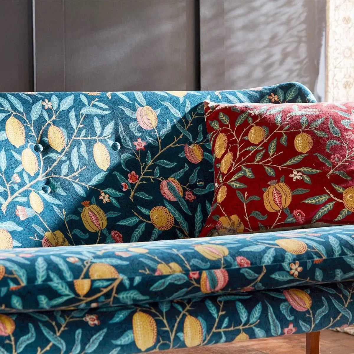 Fruit Velvet Fabric - Morris & Co