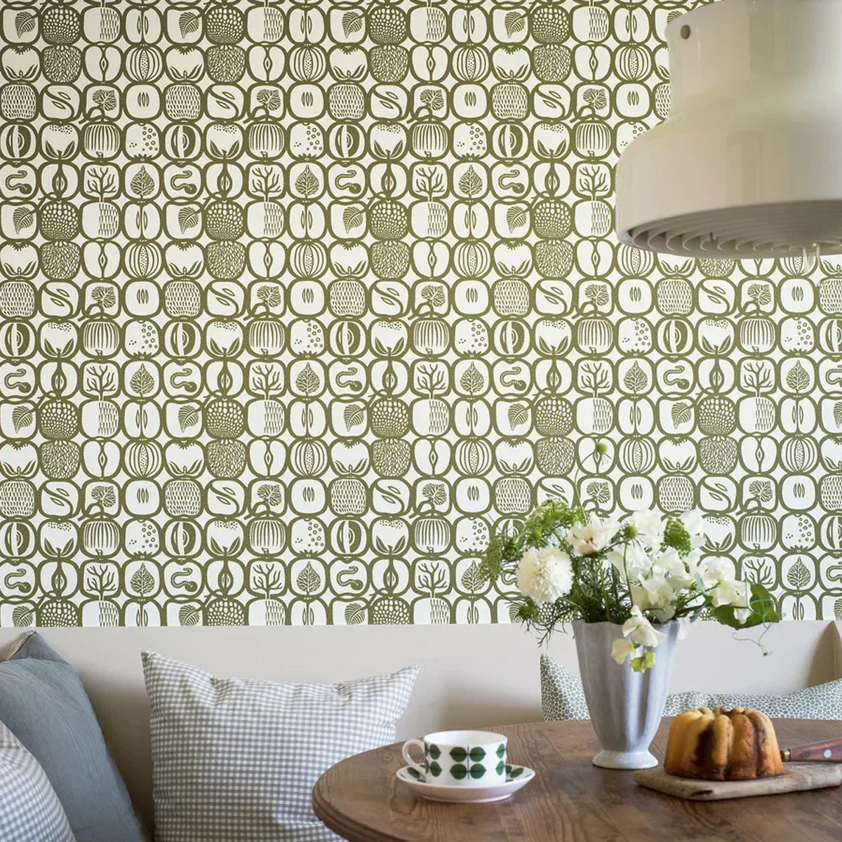 Stig Lindberg Fruktlåda Wallpaper - Borastapeter