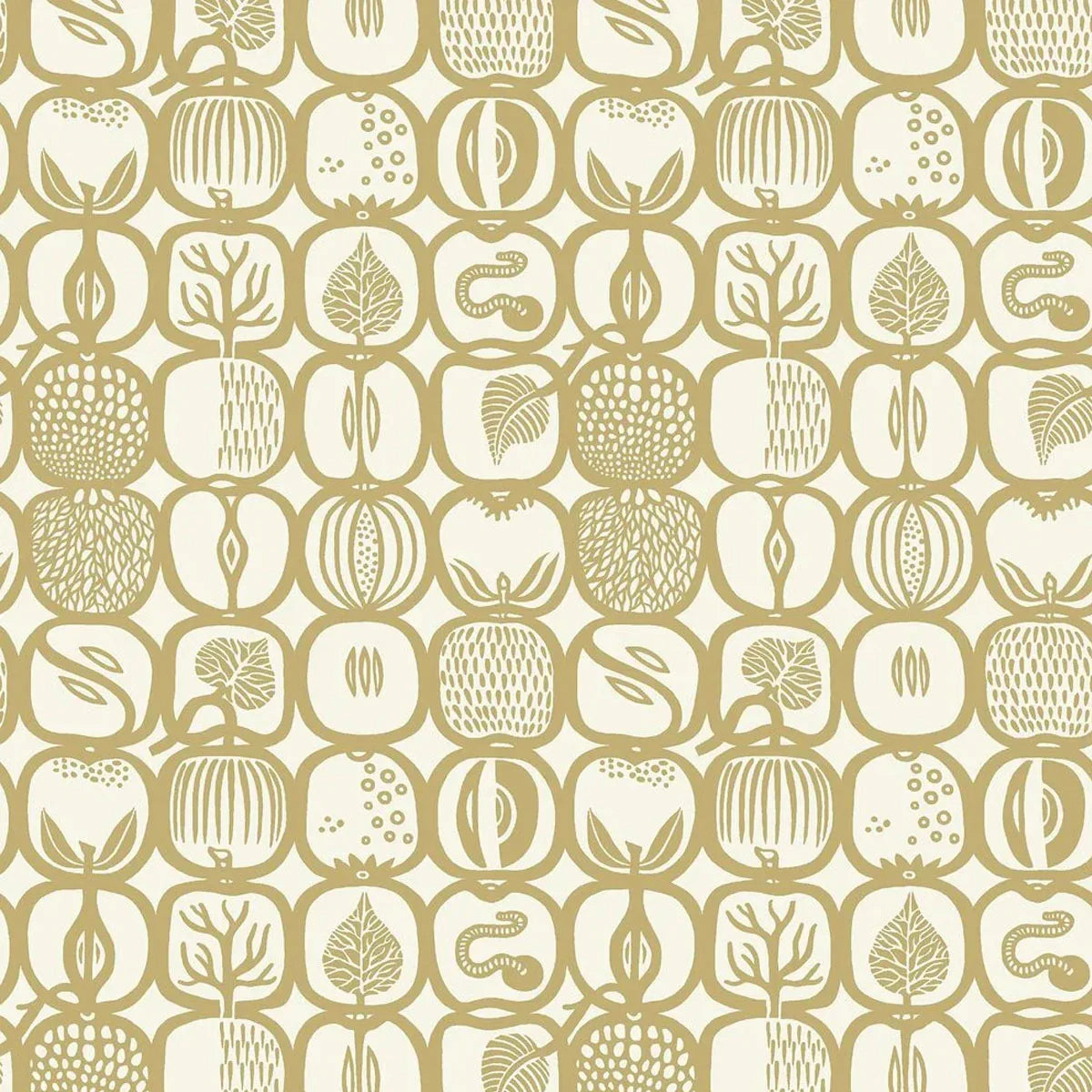 Stig Lindberg Fruktlåda Wallpaper - Borastapeter