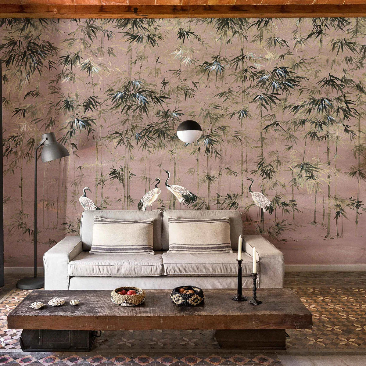Garzas Mural Wallpaper - Coordonne