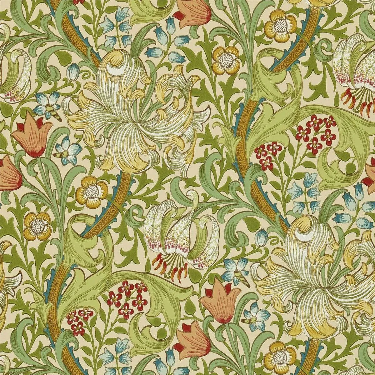 Golden Lily Wallpaper - Morris & Co