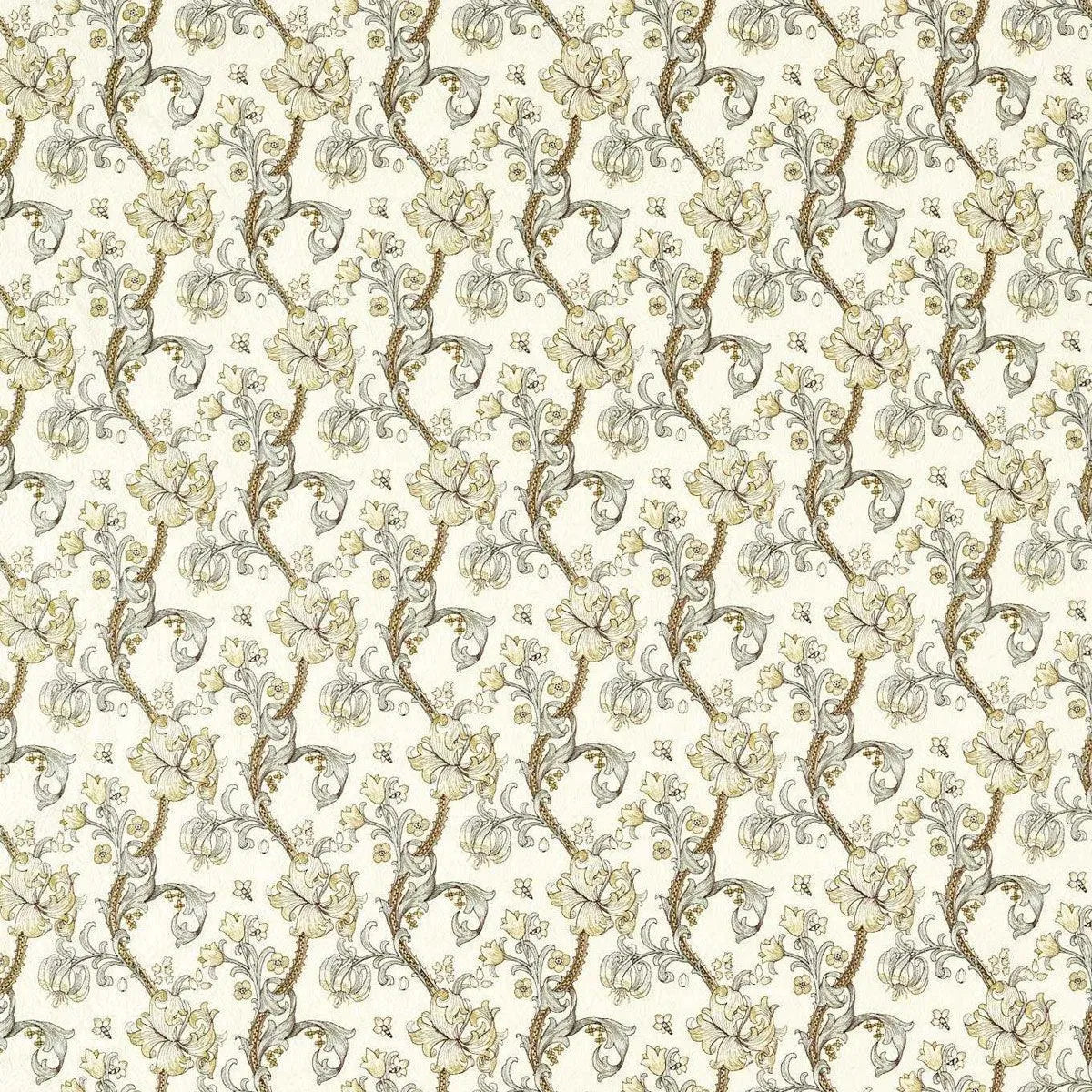 Golden Lily Embroidery Fabric - Clarke & Clarke