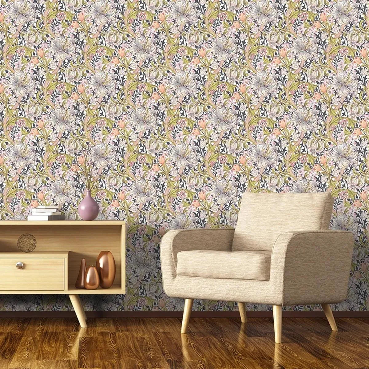 Golden Lily Wallpaper - Morris & Co