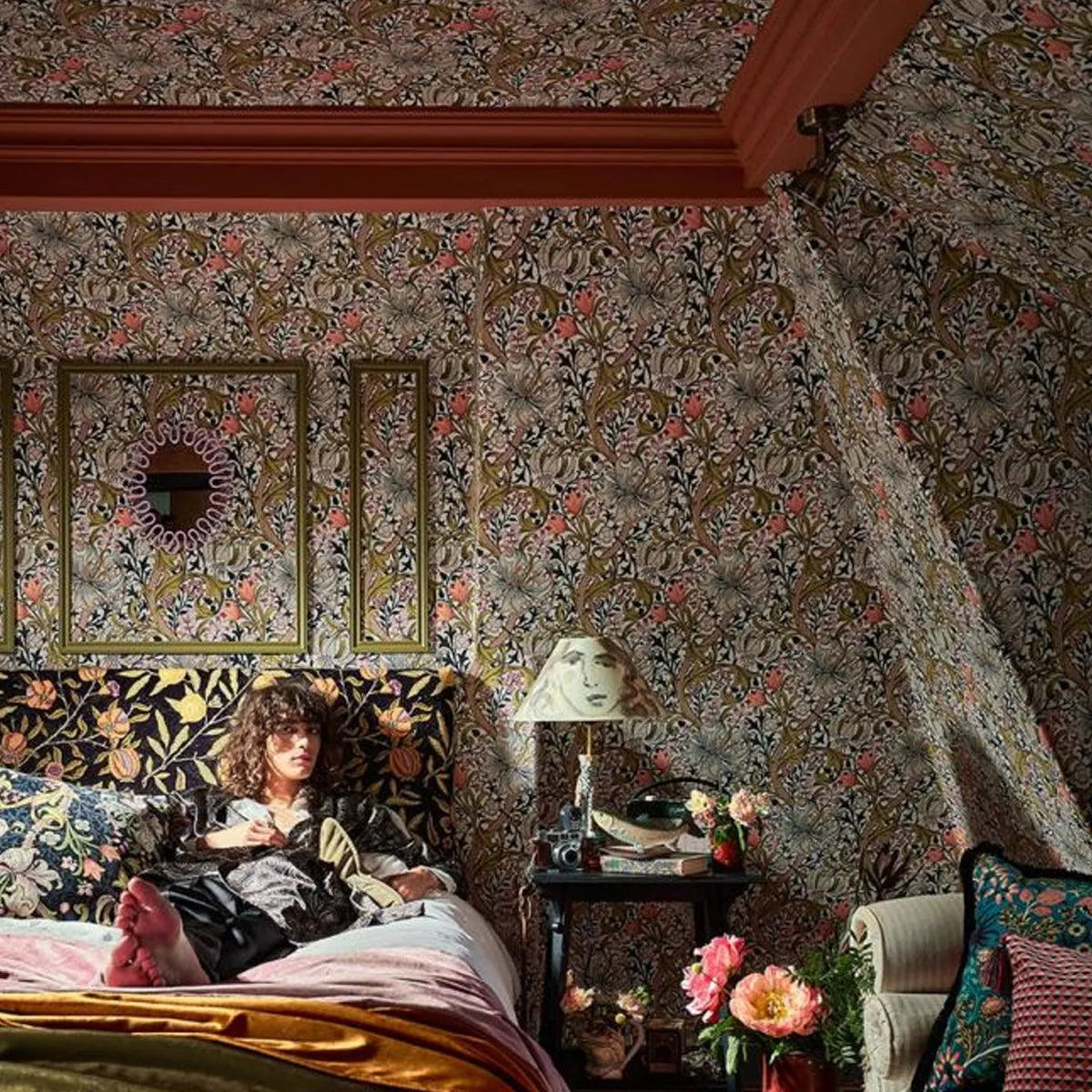Golden Lily Wallpaper - Morris & Co