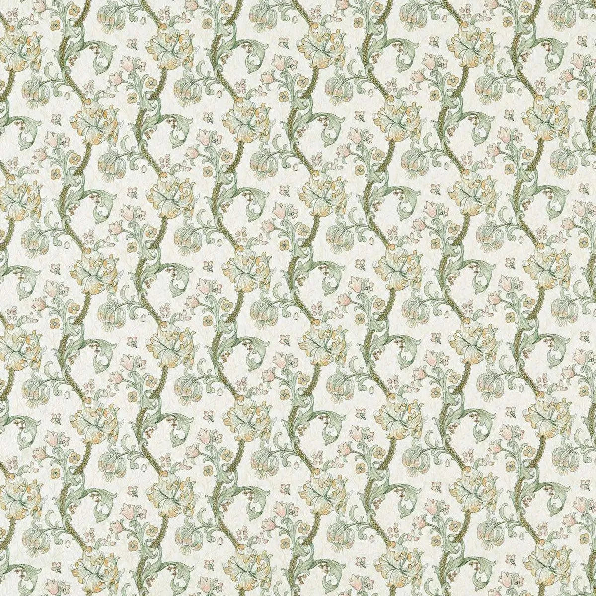 Golden Lily Embroidery Fabric - Clarke & Clarke