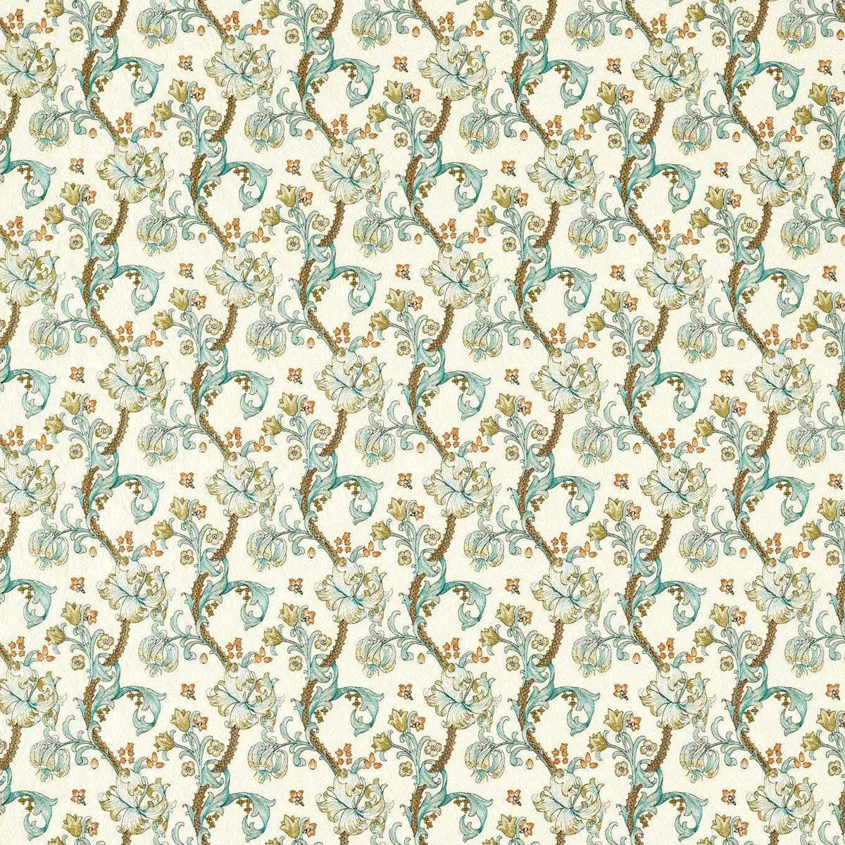 Golden Lily Embroidery Fabric - Clarke & Clarke