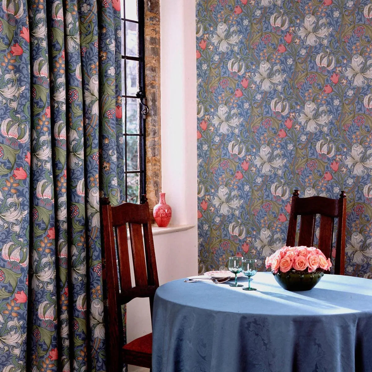 Golden Lily Fabric - Morris & Co