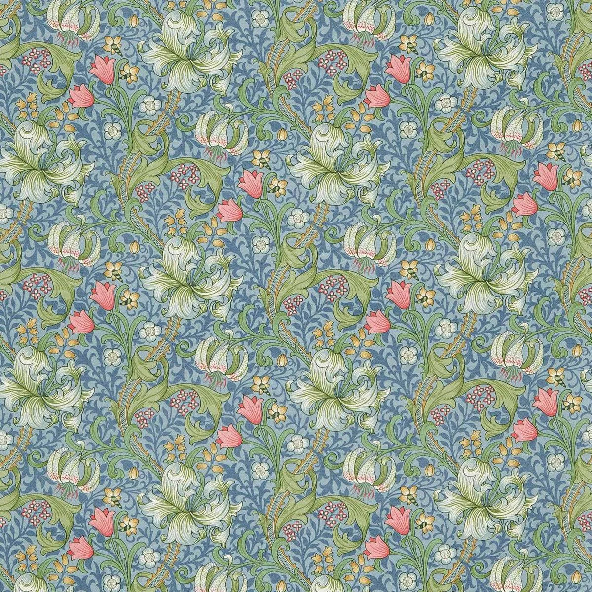 Golden Lily Fabric - Morris & Co