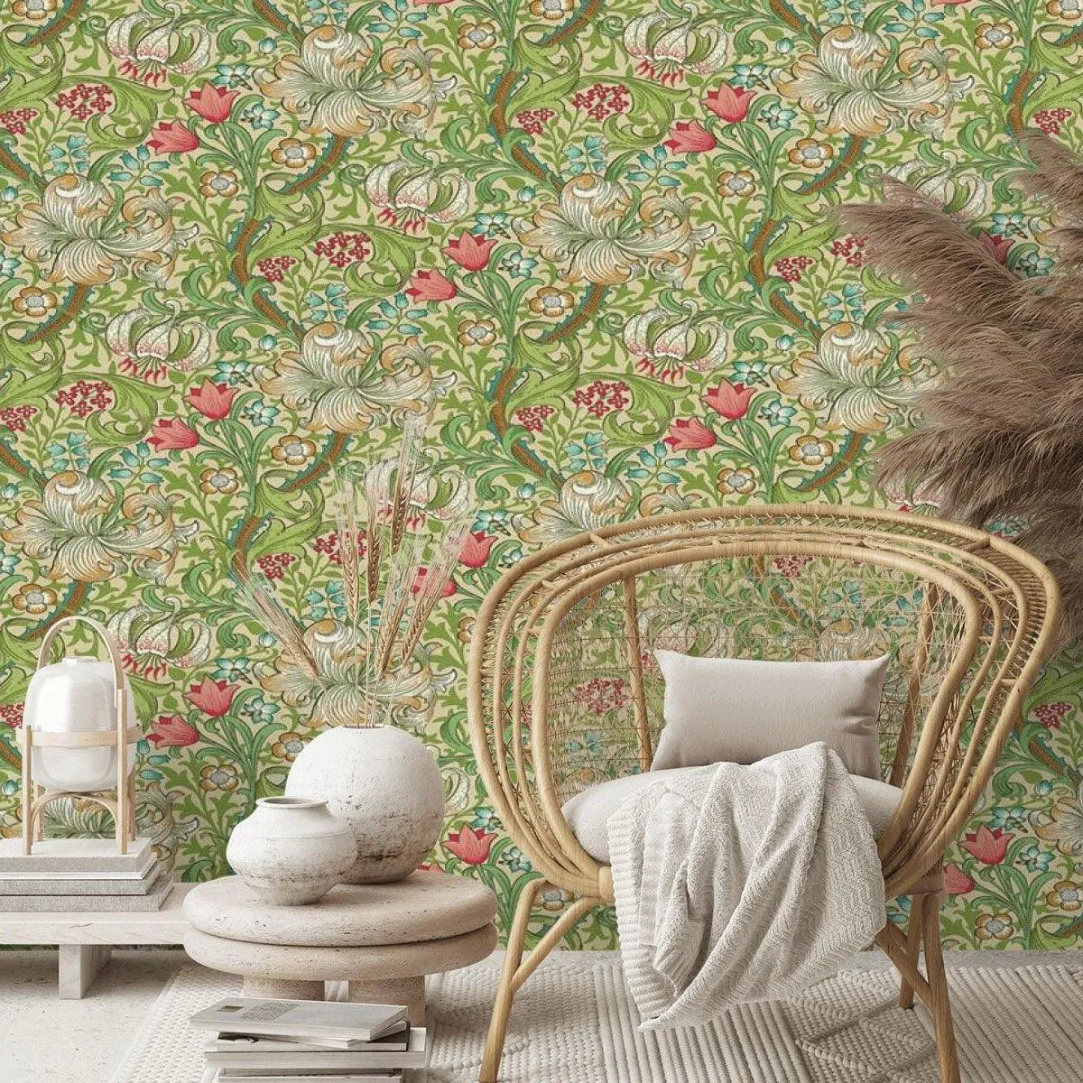 Golden Lily Wallpaper - Morris & Co