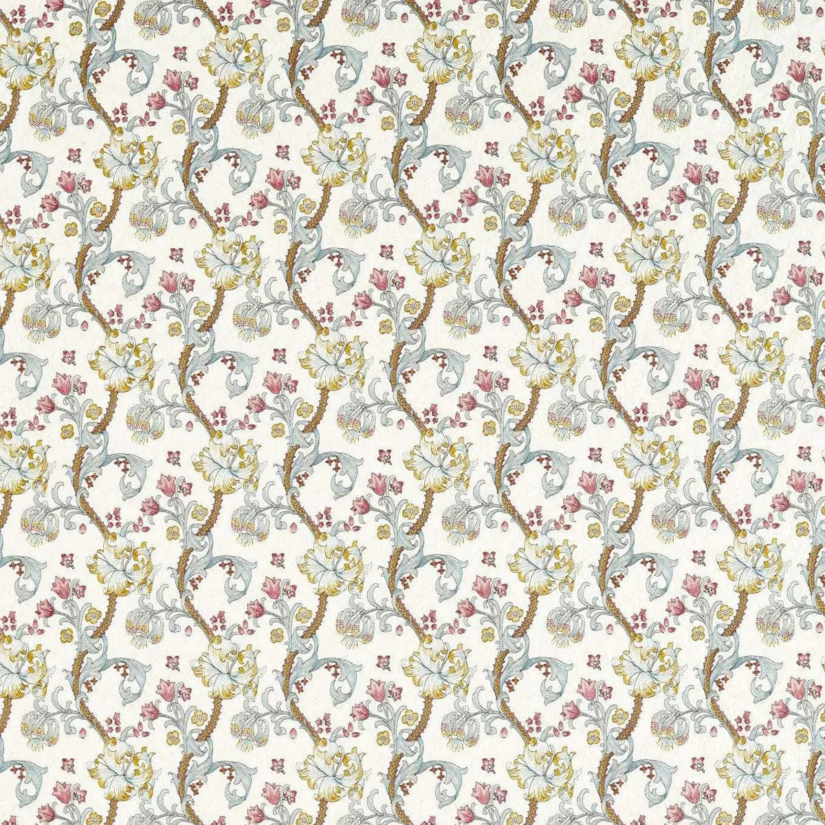 Golden Lily Embroidery Fabric - Clarke & Clarke