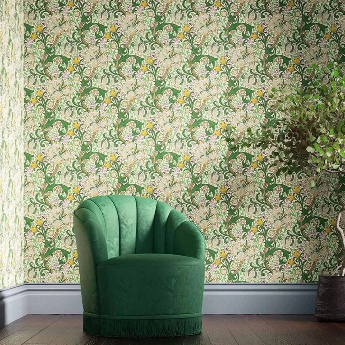 Golden Lily Wallpaper - Morris & Co