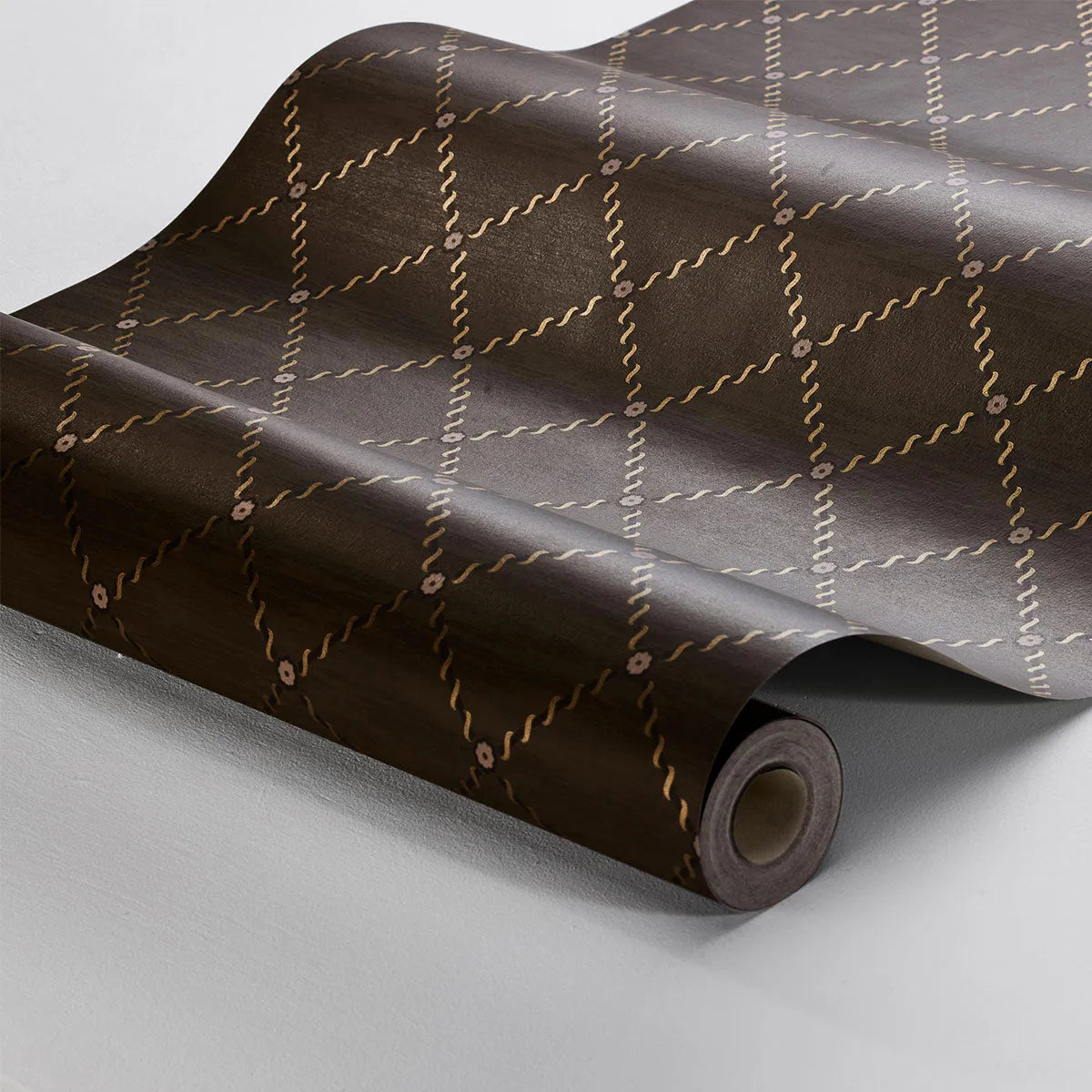 Golden Trellis Wallpaper - Borastapeter