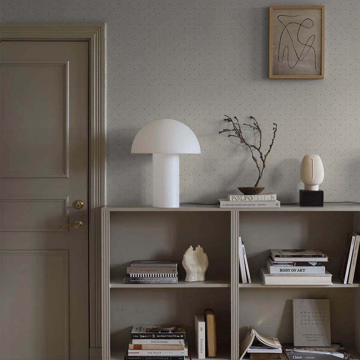 Golden Trellis Wallpaper - Borastapeter