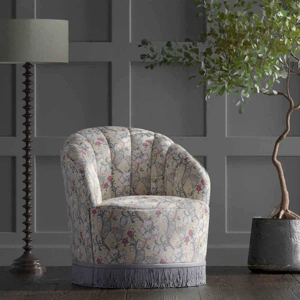 Golden Lily Fabric - Clarke & Clarke