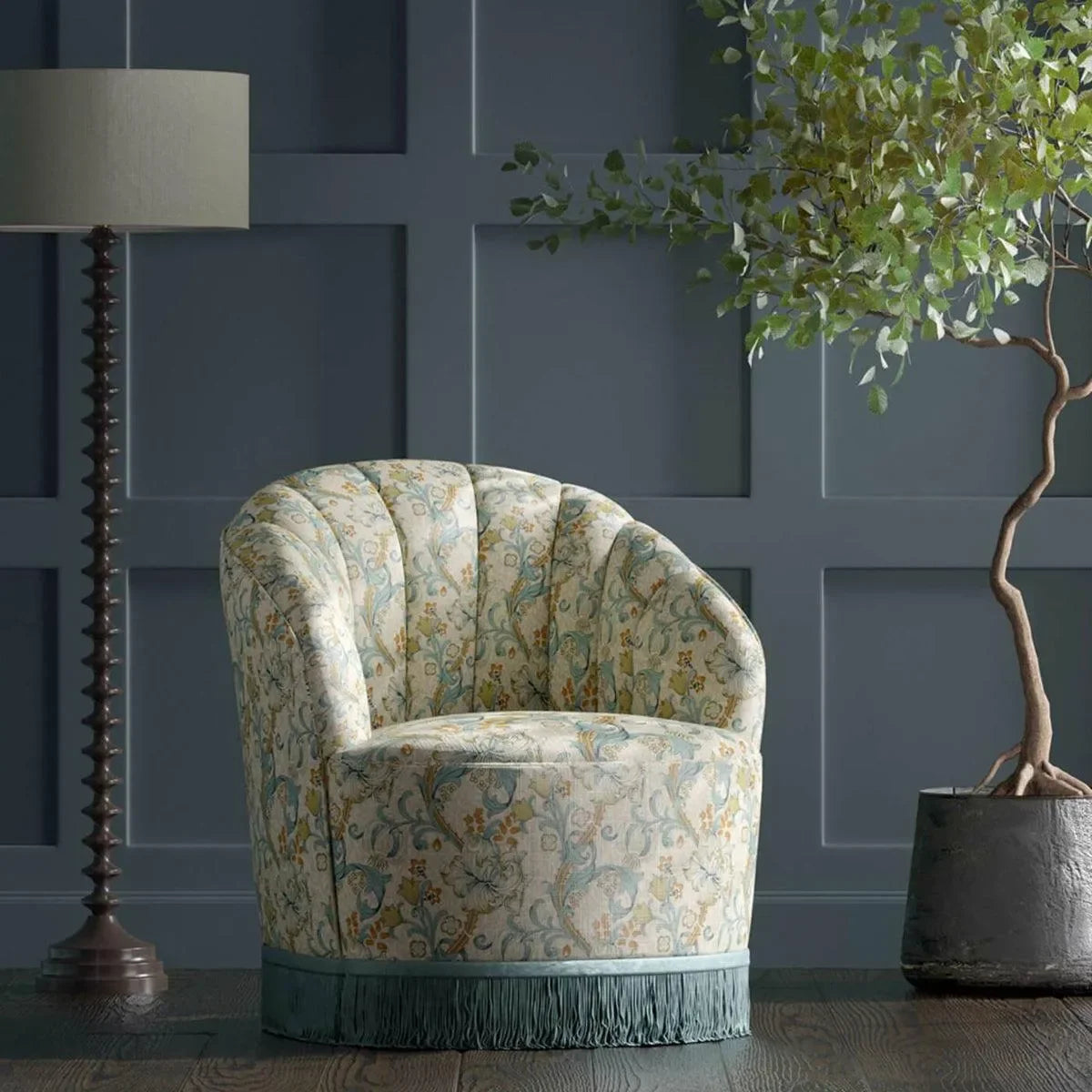 Golden Lily Fabric - Clarke & Clarke