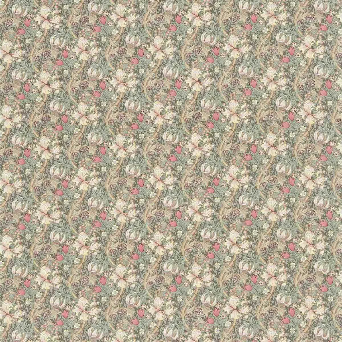 Golden Lily Minor Fabric - Morris & Co