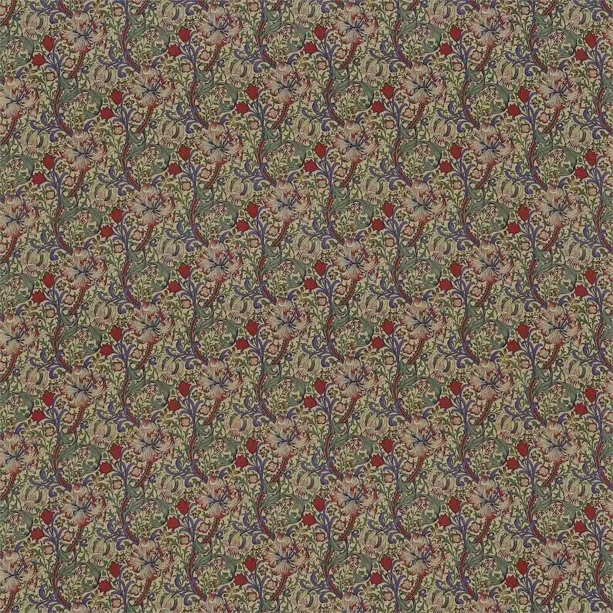 Golden Lily Minor Fabric - Morris & Co