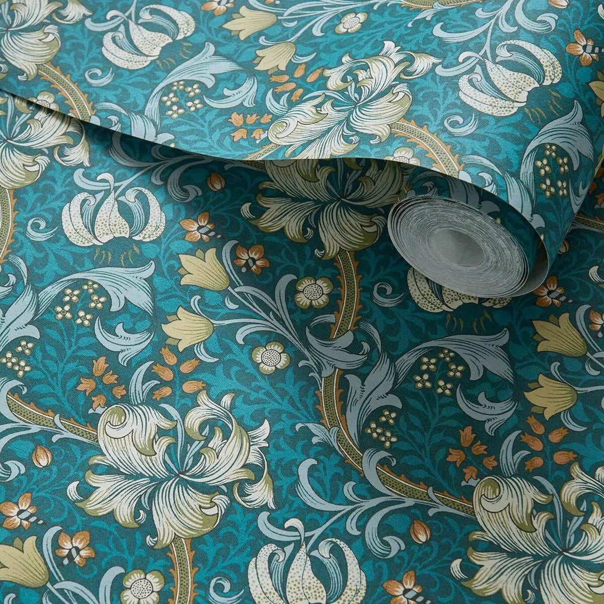 Golden Lily Wallpaper - Clarke & Clarke