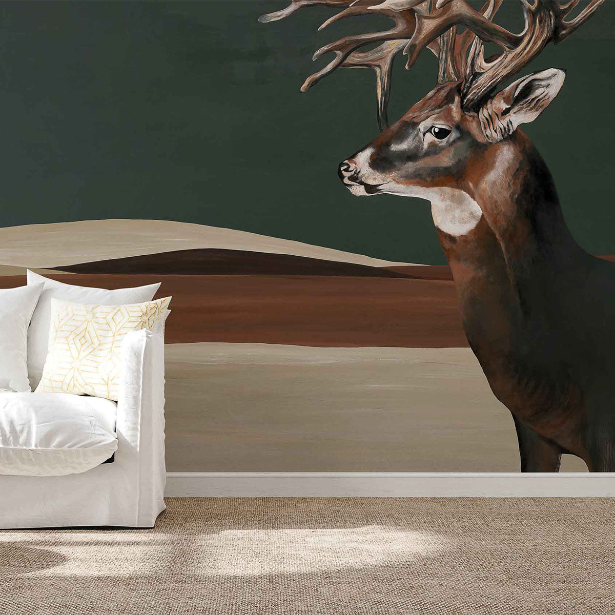 Great Deer Mural Wallpaper - Coordonne