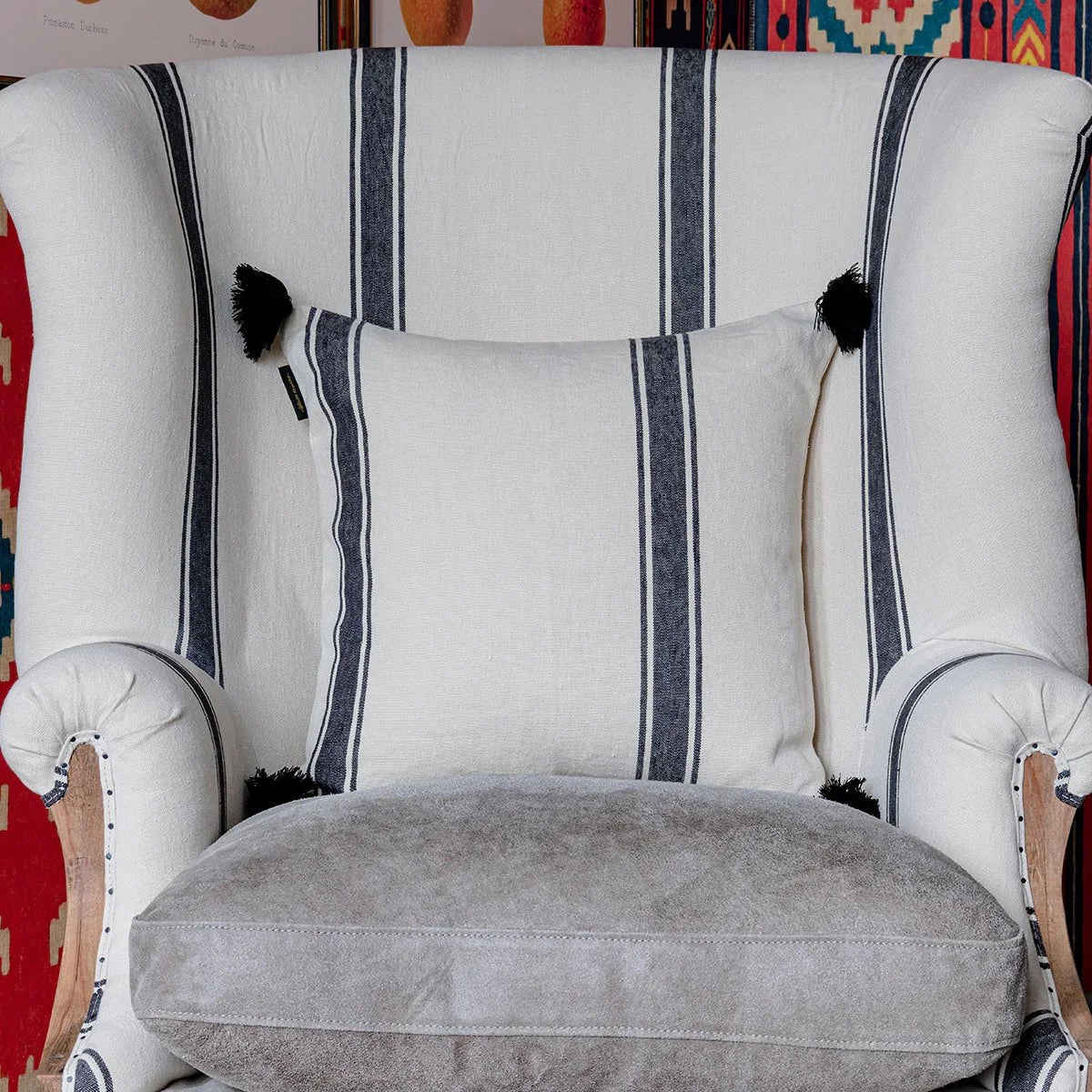 Hajdu Stripe Heavy Line Cushion - Mind The Gap