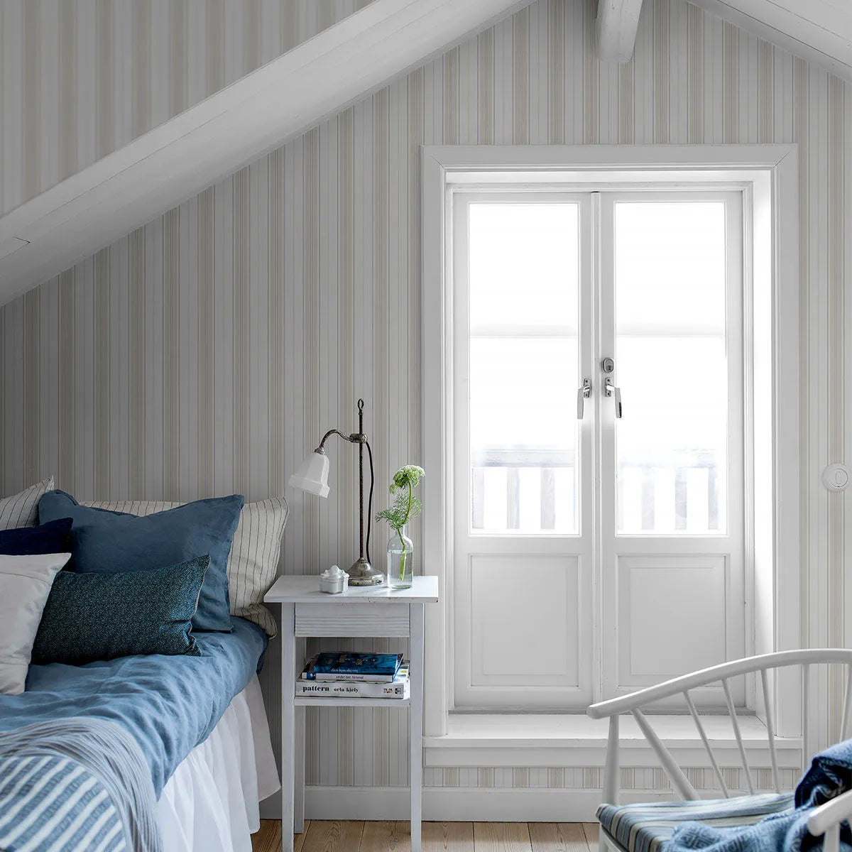 Hamnskär Stripe Wallpaper - Borastapeter